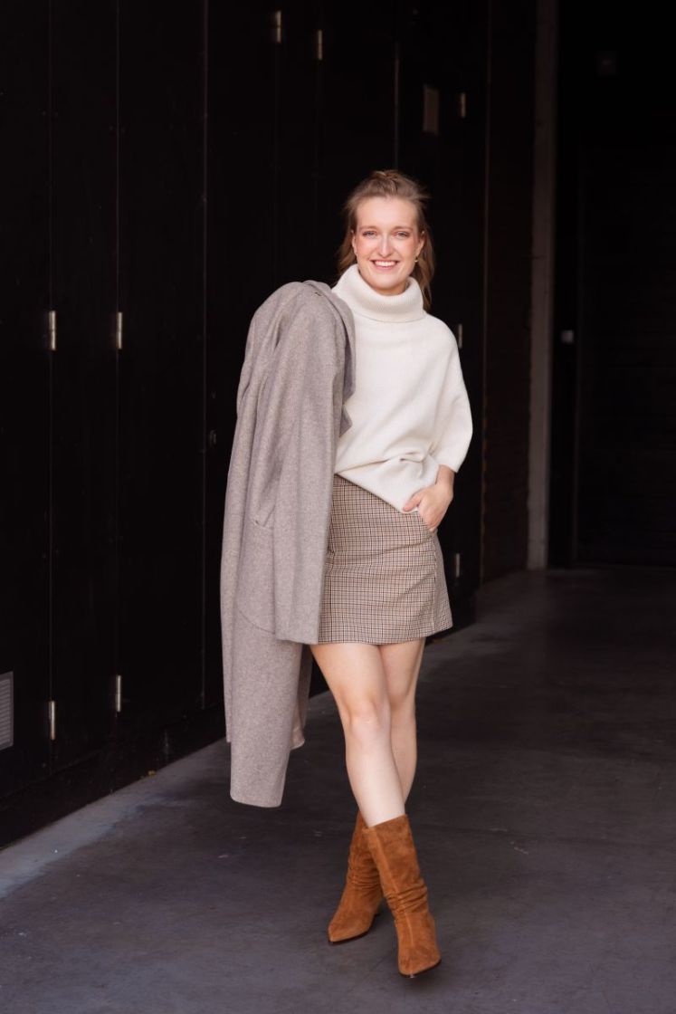 Elara mini skirt  checks