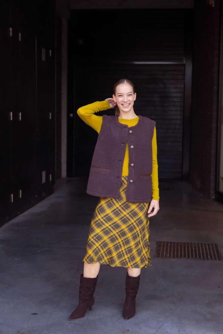 Ida midi skirt fir green