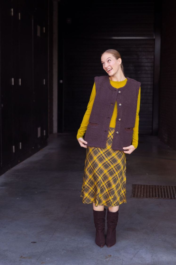 Ida midi skirt fir green