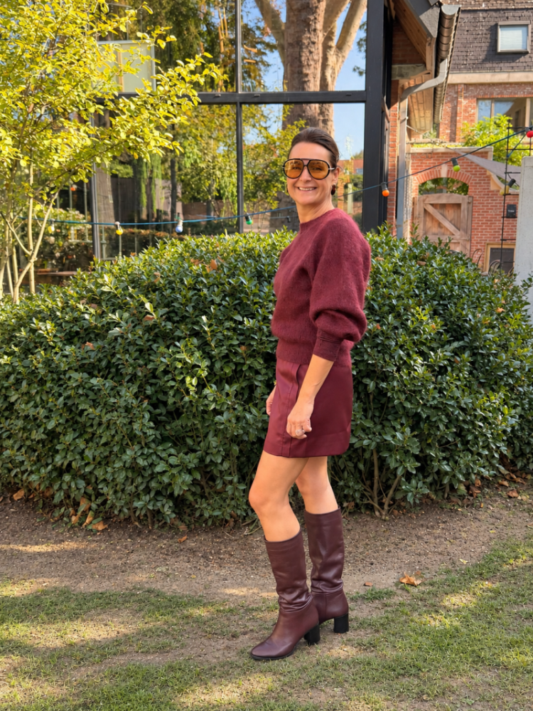 Athena short skirt tawny Port