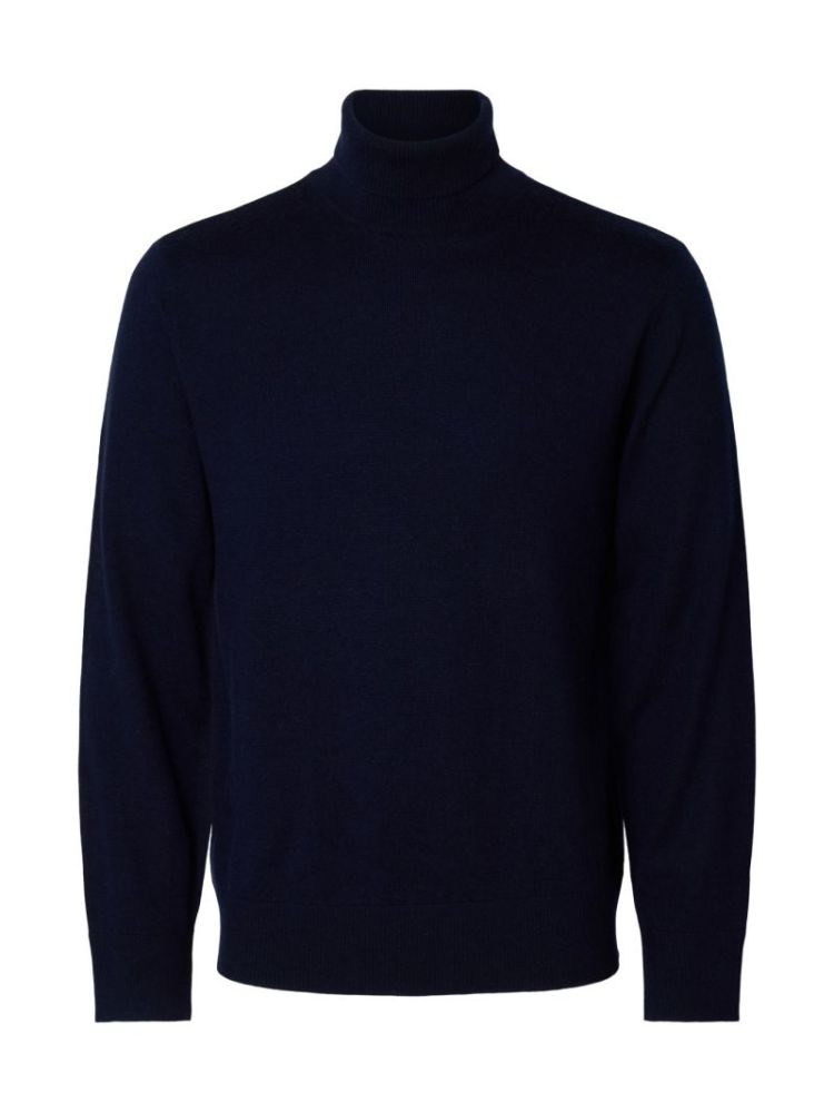 Tray Brushed Merino knit Navy Blazer