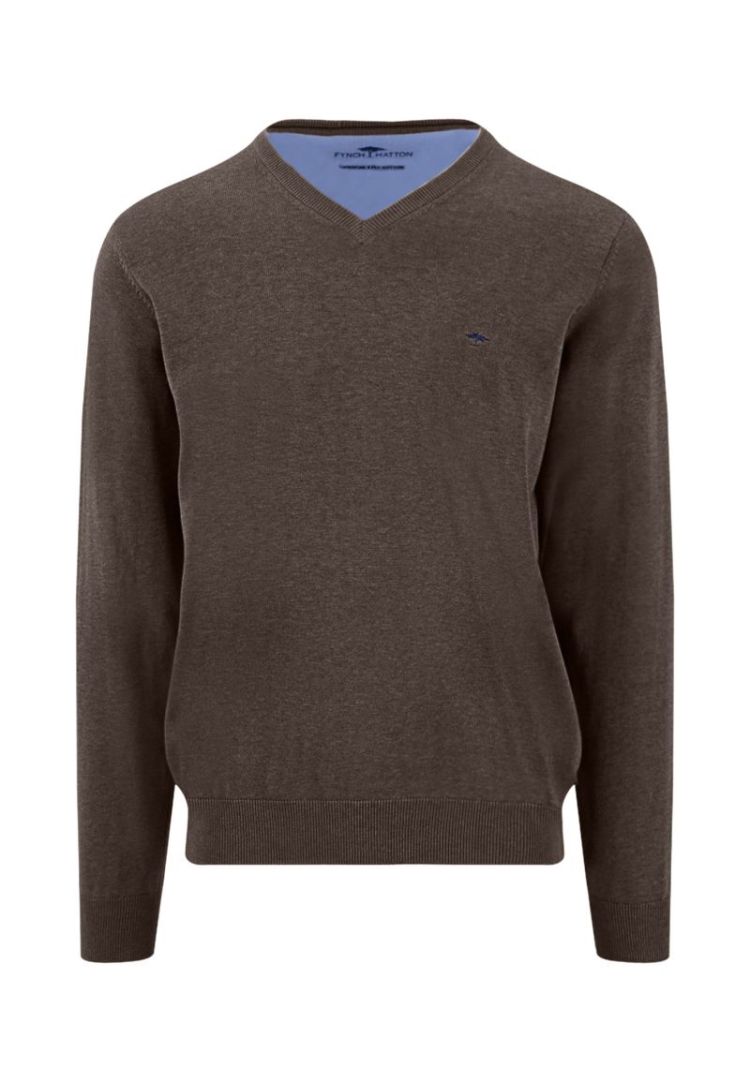 Knitwear V-Neck Dark Cocholate
