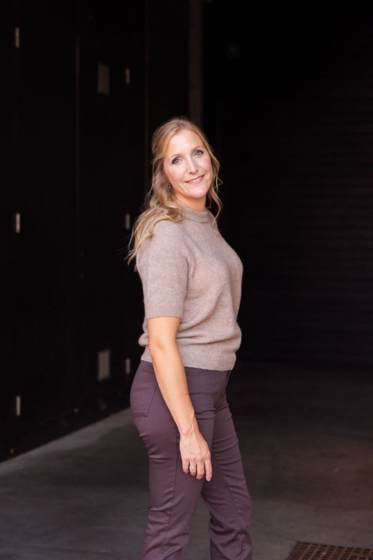 Johi wool blend pullover Taupe gray