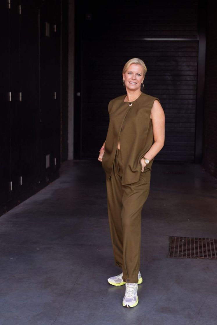 ankle pants dark olive
