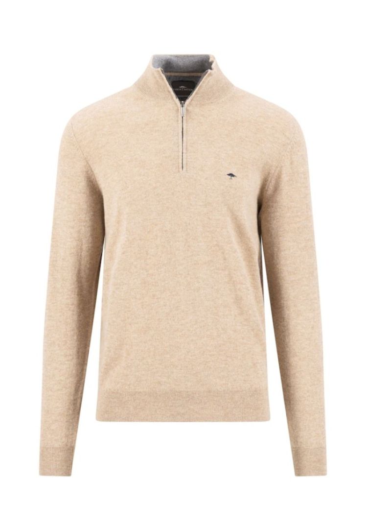 Troyer Zip Merino Taupe