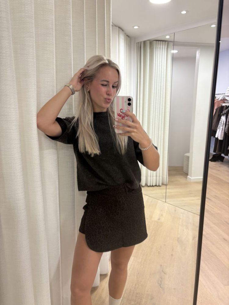 leopard skort leopard