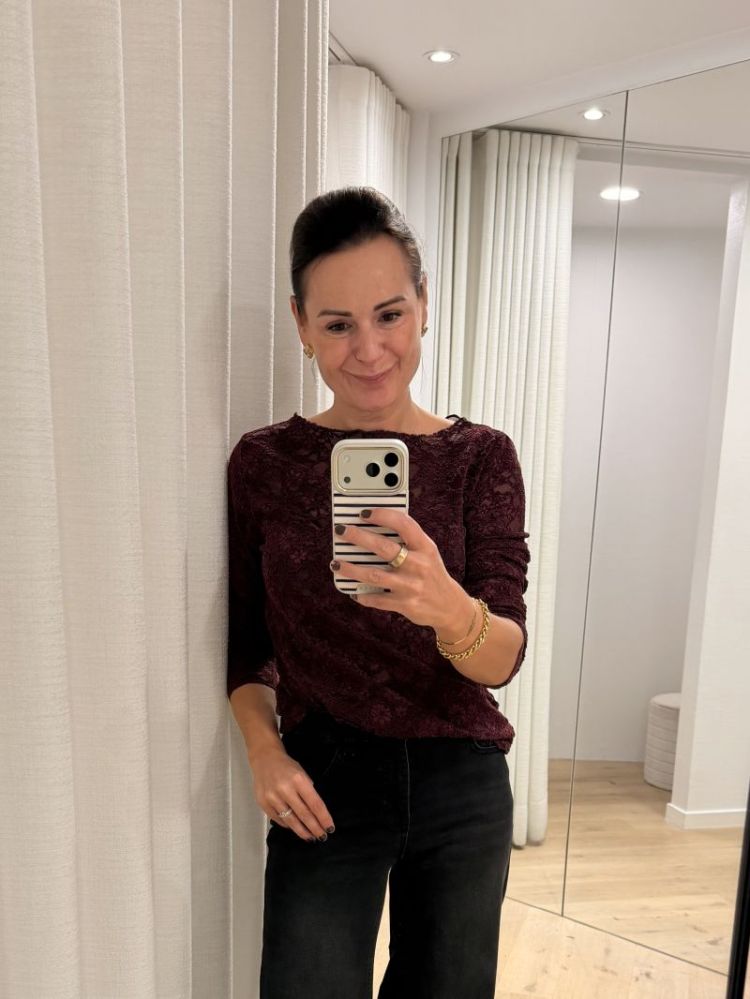 Kira longsleeve burgundy