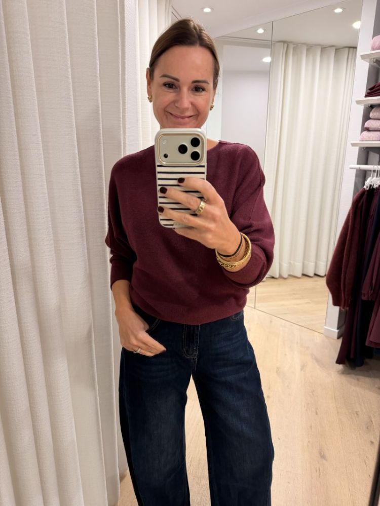 Puglia knit aubergine