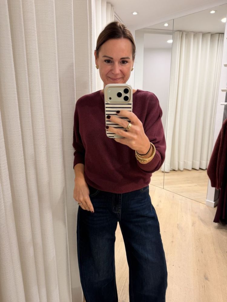 Puglia knit aubergine