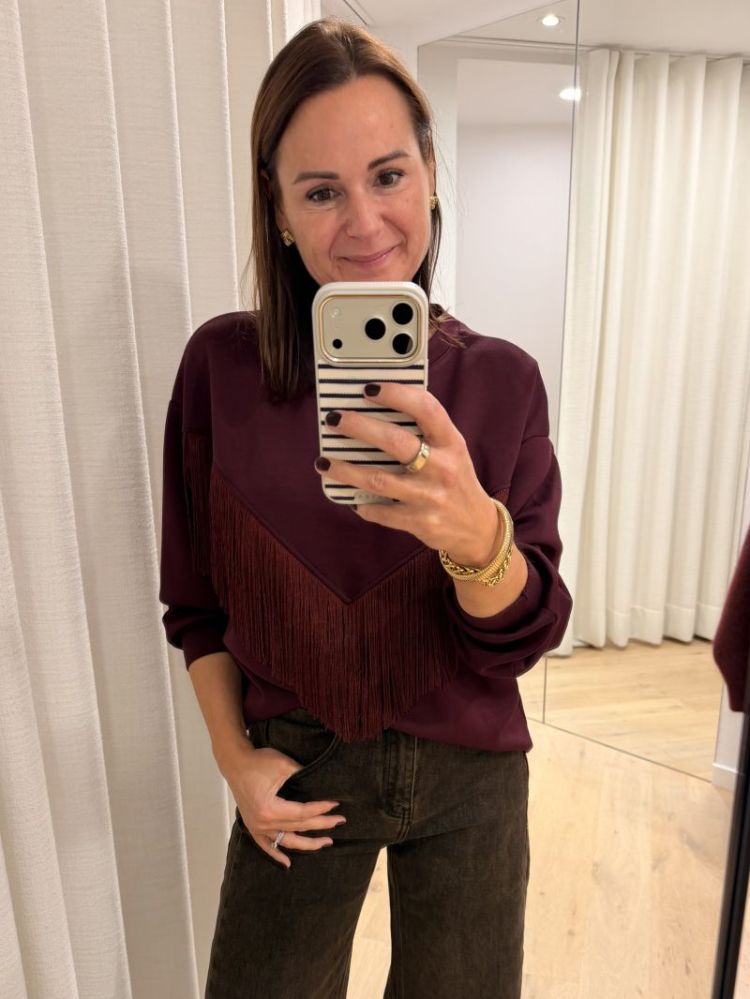 Pompei sweat aubergine