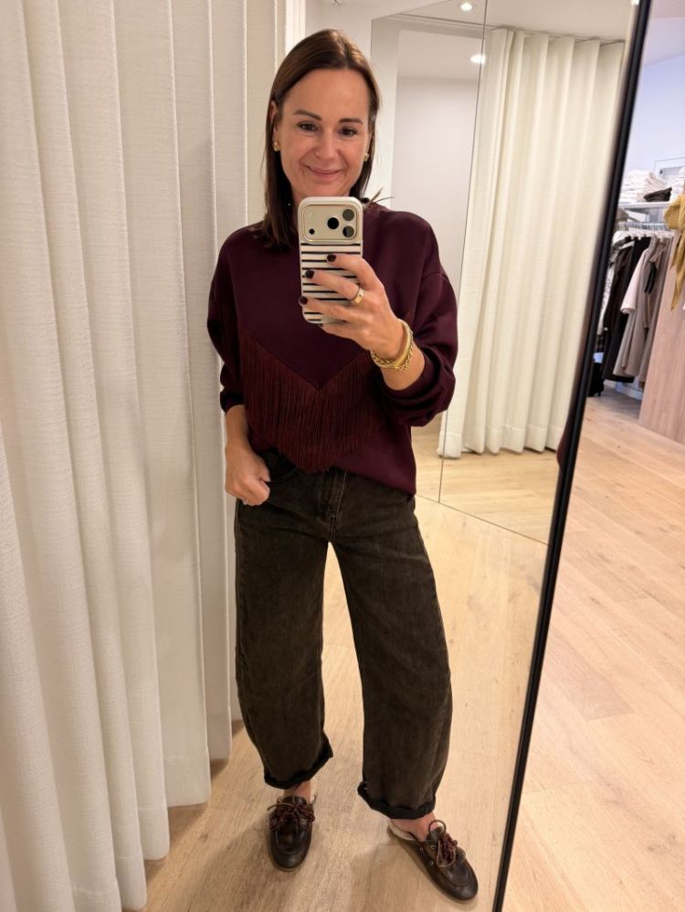 Pompei sweat aubergine