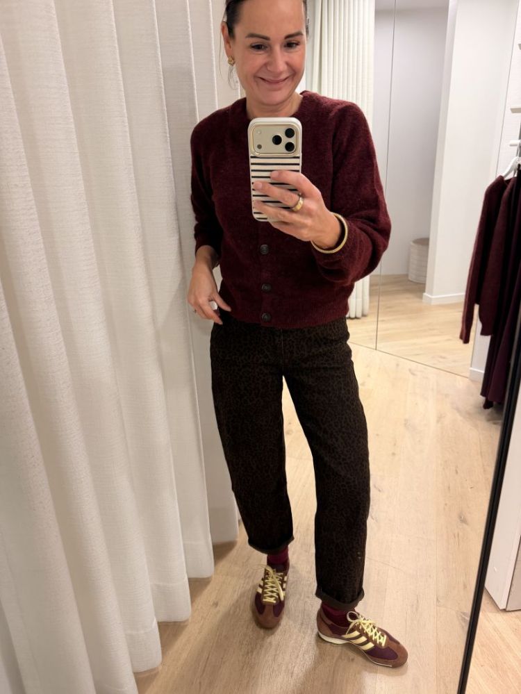 Mom fit jeans leopard leopard