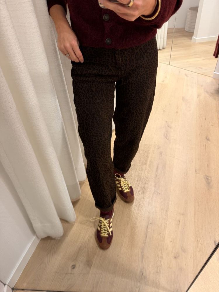 Mom fit jeans leopard leopard