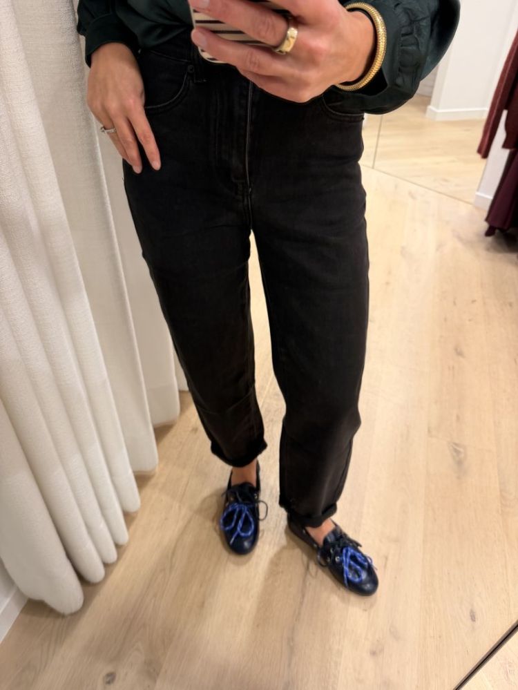 Zwarte Mom fit jeans zwart